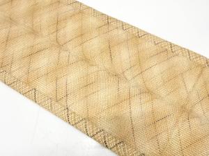 組織　抽象模様織り出し　全通袋帯